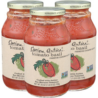 Cucina Antica Pasta Sauce, Tomato Basil, 25 Ounce (Pack Of 3)