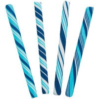 Winter Colored Hard Candy Cane Sticks (Individually Wrapped 80 Pieces)
