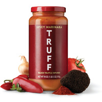 Truff Pasta Sauce, Black Truffle Spicy Marinara | Tomato Sauce For Pasta, Pizza, And More | Non-Gmo, Vegan, Pack Of 2 (Spicy Marinara, 2 Count)