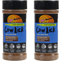 Dizzy Pig Barbecue Company Cow Lick Spicy Beef Rub (8Oz Shaker, Two Pack)