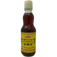 Shirakiku Pure Japanese Sesame Seed Oil - Premium, Low Carb, Cold Pressed And Rich Flavor Natural Sesame Seed Oil Bottle - Perfect For Authentic Oriental Asian Cuisine - 12.5 Fl Oz