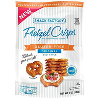 Snack Factory Original Pretzel Crisps, Gluten Free, 5 Ounces (Pack Of 12)