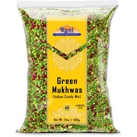 Rani Green Mukhwas (Special Digestive Treat) 14Oz (400G) ~ Vegan | Indian Candy Mouth Freshener | Kosher