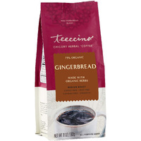 Teeccino Gingerbread Chicory Coffee Alternative - Holiday Dessert Beverage Thats Prebiotic, Caffeine-Free & Acid Free, Medium Roast, 11 Ounce