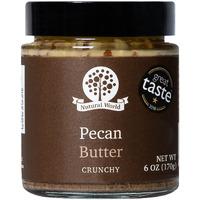 Nutural World - Crunchy Pecan Nut Butter 6 Oz (170G) Great Taste Award Winner - Pure 100% Single Ingredient