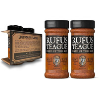 Rufus Teague - Spicy Meat Rub - Premium Bbq Rub - 6.5Oz Bottles - 2 Pack