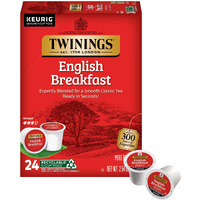 Twinings English Breakfast Black Tea K-Cup Pods For Keurig, 24 Count (Pack Of 1), Smooth, Flavourful, Robust, Caffeinated, Enjoy Hot Or Iced | Packaging May Vary