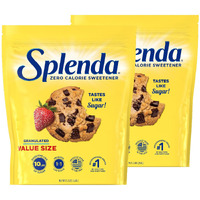 Splenda Zero Calorie Sweetener, Granulated Sugar Substitute, Resealable Twin Pack Bags, 25.22 Ounce (Each Pouch: 12.61 Oz)