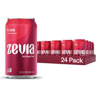 Zevia Zero Calorie Soda, Dr. Zevia, 12 Ounce Cans (Pack Of 24)