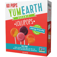 Yumearth Organic Pops Variety Pack, 60 Fruit Flavored Favorites Lollipops, Allergy Friendly, Gluten Free, Non-Gmo, Vegan, No Artificial Flavors Or Dyes
