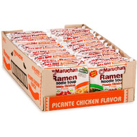 Maruchan Ramen Picante Chicken, Instant Ramen Noodles, Ready To Eat Meals, 3 Oz, 24 Count