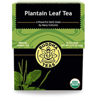 Buddha Teas Organic Plantain Leaf Tea - Ou Kosher, Usda Organic, Ccof Organic, 18 Bleach-Free Tea Bag