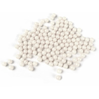 O'Creme White Edible Sugar Pearls Cake Decorating Supplies For Bakers: Cookie, Cupcake & Icing Toppings, Beads Sprinkles For Baking, Certified, Candy Sugar Ball Accents (12Mm, 8 Oz)