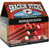 Hi Mountain Seasonings | Snack Stick Seasoning Kit | Pepperoni Blend | Includes Seasoning, Cure, Casings, & Directions | Seasons Up To 20Lbs Of Meat | Beef, Pork, Venison, Deer, & Wild Game