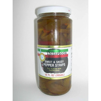 Tallaricos Sweet And Sassy Pepper Strips, 12 Fl Oz