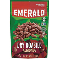 Emerald Dry Roasted Almonds, 5 Ounce Resealable Bag (Pack Of 4)