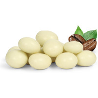 White Chocolate Covered Espresso Beans - By It's Delish, 1 Lb (16 Oz) Bulk | Coffee Lovers Snack | Gourmet Chocolates Candy Snacks | Made In Usa, Kosher Dairy