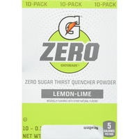 G Zero Lemon Lime Powder 10 Count (Pack Of 1)