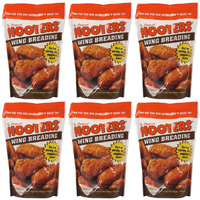The Original Hooters Wing Breading - Crispy & Crunchy Coating - Ideal For Chicken, Fish, & Vegetables (6 Pack)