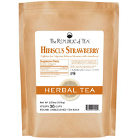 The Republic Of Tea - Strawberry Hibiscus Tea, 36 Count Refill Bag