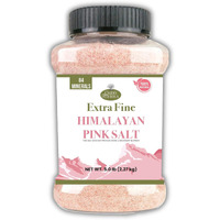 Good Tierra Himalayan Pink Salt In Jar - Extra-Fine Grain - 5 Lb. (4 Pack)