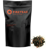 Fire Teas Hot Green Energy Tea - Green Tea, Cinnamon, Saffron, Ginger, Cardamom - Healthy, Caffeinated, Coffee Alternative, Morning Tea -
