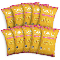 Taali Tikka Masala Water Lily Pops (10-Pack) - Savory Flavor From India | Crunchy Superfood Snack | Protein-Rich Roasted Pops | Gluten Free, Non Gmo | Individual 0.8 Oz Bags