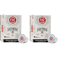 Fire Department Coffee - Vanilla Bourbon Coffee K Cups - Gives Back To Firefighters - Bourbon Infused Coffee Pods - Non-Alcoholic - Roasted In The Usa - Veteran Owned - 24 Single Pods