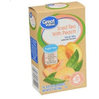Great Value: Decaffeinated Iced Tea With Peach Drink Mix, .71 Oz (Pack Of 6)