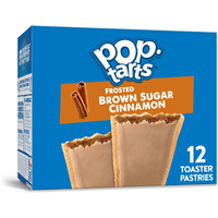 Pop-Tarts Toaster Pastries, Breakfast Foods, Kids Snacks, Frosted Brown Sugar Cinnamon, 20.3Oz Box (12 Pop-Tarts)