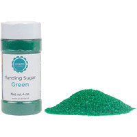 Ocreme Sanding Sugar For Cookie Decorating - Eye-Catching Green Crystals For Unique Cake Toppings - Extra Sugar For Cake Toppings, Cupcakes And Cookies - Ideal Decoration Solution - 4 Ounce, Green