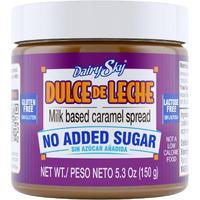Dairysky Dulce De Leche Sin Azucar Aadida - 5.3 Oz | Gluten & Lactose Free, Milk Based Caramel Spread Caramel Dips And Spreads For Ice Cream, Desserts, Coffee, Pancakes & More