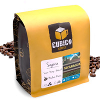 Nicaraguan Coffee, Whole Bean Coffee, Premium Nicaragua Segovia Single Origin Fresh Roasted Coffee Beans | Cubico Coffee | 12 Ounce Bag