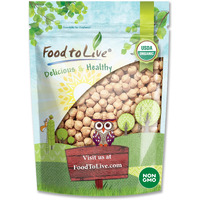 Food To Live Organic Garbanzo Beans, 1 Pound - Dried Chickpeas, Non-Gmo, Kosher, Raw, Sproutable, Bulk