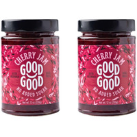 Good Good Cherry Jelly - 12 Oz / 330 G - Keto Friendly No Added Sugar Cherry Jam - Keto - Vegan - Gluten Free - Diabetic - 12 Ounce (Pack Of 2)