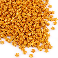 Cobakey Gold Star Sprinkles For Cake Sprinkles, Edible Stars Sprinkles For Cupcakes Toppers, Gold Sprinkles 3.5Ounce Sugar Pearl Ice Cream, Candy, Cookie Decorations For Wedding Party Celebrations