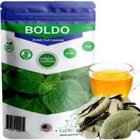 Boldo Dried Leaves, (3Oz/85 Gr) Whole Boldo Leaf, 100% Natural Detox, Hojas De Boldo, Peumus Boldus Herbal Tea, Boldo Tea, Packaged In The Usa (3Oz)