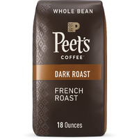 Peet's Coffee, Dark Roast Whole Bean Coffee - French Roast 18 Ounce Bag
