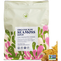 Happy Fox Sea Moss Raw Organic For Organic Seamoss Gel Makes 170Oz Of Dr Sebi Sea Moss Gel - Certified Non-Gmo, Wildcrated Organic Raw Sea Moss - 6 Mos Supply Of Seamoss Gel - 226 Gram Bag