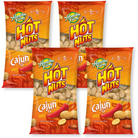 Hampton Farms - Usa Grown All-Natural - Fancy Roasted In-Shell Cajun Peanuts - 10 Oz. Bags - 4 Pack