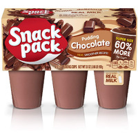 Super Snack Pack Chocolate Pudding Cups, 6 Count, 8 Pack