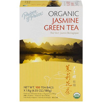 Prince Of Peace Organic Jasmine Green Tea, 2 Pack - 100 Tea Bags Each - 100% Organic Green Tea - Unsweetened Green Tea - Lower Caffeine Alternative To Coffee - Herbal Health Benefits