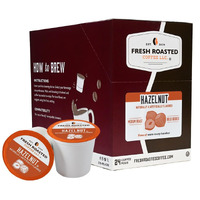 Fresh Roasted Coffee, Hazelnut, Flavored Coffee Pods, 24 Count
