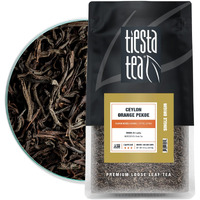 Tiesta Tea - Ceylon Orange Pekoe Black Tea | Single Origin Premium Loose Leaf From Sri Lanka| 100% Pure Unblended High Caffeinated Tea | Hot Or Iced Tea & Up To 200 Cups - 16Oz Resealable Bulk Pouch