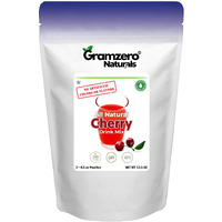 Gramzero All Natural Cherry Zero Calorie Sugar Free Drink Mix, Great For Nutrition Club Loaded Tea, Stevia Sweetened