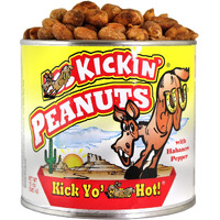 Kickin Habanero Pepper Spicy Hot Peanuts - 12Oz - Perfect Premium Hot And Spicy Peanuts - Ultimate Spicy Snack Gourmet Gift Hottest Peanuts - Try If You Dare!