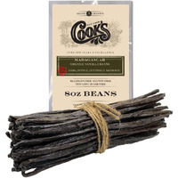 8 Oz (1/2 Lb) Organic Madagascar Whole Vanilla Beans, Grade A Vanilla Pods, Premium Vanilla Beans For Making Extract & Baking - Cooks