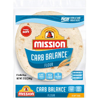Mission Soft Taco Whole Wheat Tortillas, Whole Grain, High Fiber, Trans Fat Free, Medium Size, 10 Count