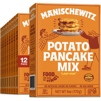 Manischewitz Potato Pancake Mix 6Oz (12 Pack) Gluten Free, No Msg, Traditional Style Potato Latke Mix