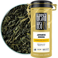 Tiesta Tea - Japanese Sencha Tea | Single Origin Premium Loose Leaf Sencha Green Tea | Medium Caffeinated | Make Hot Or Iced Tea & Up To 50 Cups | 100% Pure Unblended - 6Oz Refillable Tin